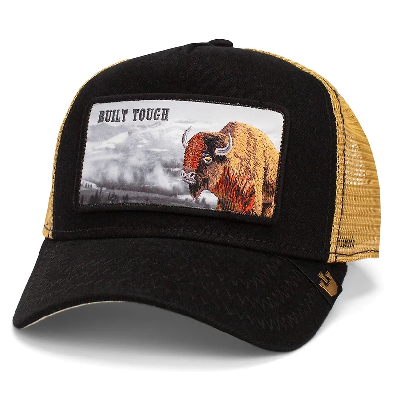 Men's Goorin Bros Black/Tan Built Tough Adjustable Trucker Hat