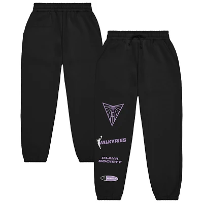 Unisex Playa Society Black Golden State Valkyries Fleece Sweatpants