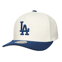 Men's Mitchell & Ness  Cream Los Angeles Dodgers Stretch-Snapback Hat