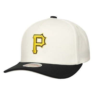 Men's Mitchell & Ness  Cream Pittsburgh Pirates Stretch-Snapback Hat