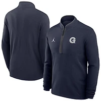 Men's Jordan Brand Navy Georgetown Hoyas Victory Dri-FIT Half-Zip Pullover