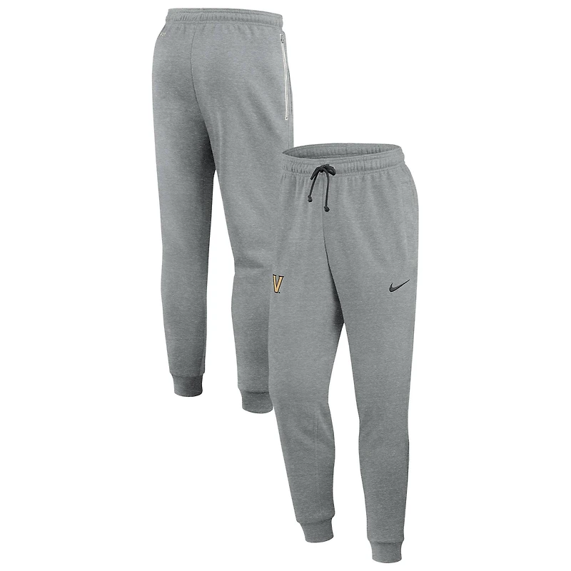 Men's Nike Heather Gray Vanderbilt Commodores Basketball Practice Dri-FIT Taper Sweatpants