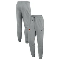 Men's Nike Heather Gray Oklahoma State Cowboys Basketball Practice Dri-FIT Taper Sweatpants