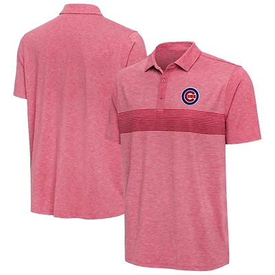 Men's Antigua Heather Red Chicago Cubs Dashing Polo