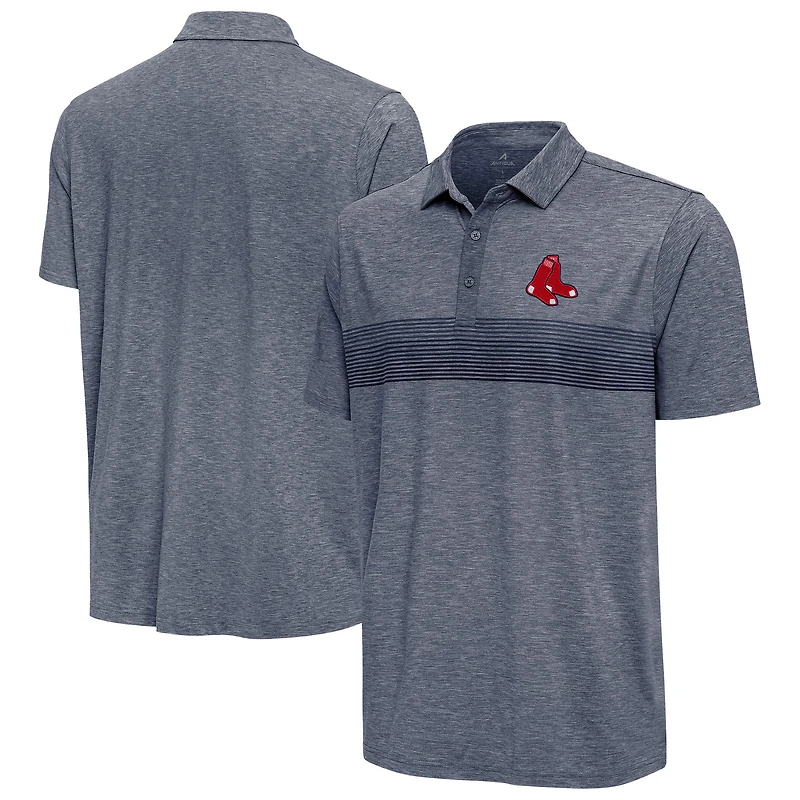 Men's Antigua Heather Navy Boston Red Sox Dashing Polo