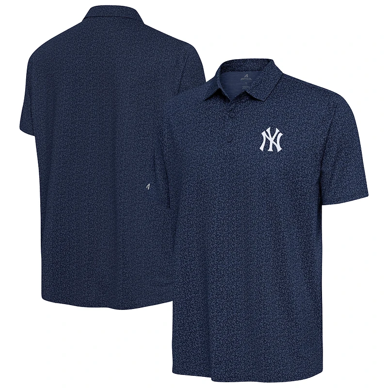 Men's Antigua Navy New York Yankees Blooming Polo