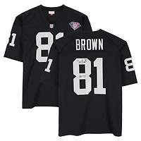Tim Brown Los Angeles Raiders Autographed 1994 Mitchell & Ness Authentic Jersey with "HOF 15" Inscription