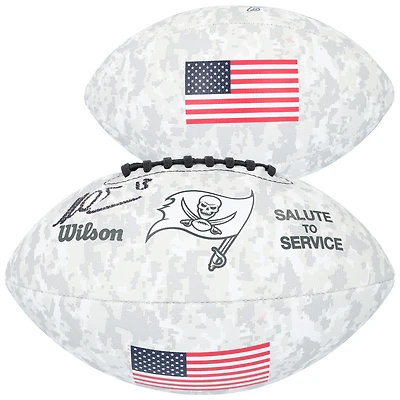 Mike Evans Tampa Bay Buccaneers Autographed Wilson 2024 Salute To Service Football