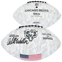 Caleb Williams Chicago Bears Autographed 2024 Salute To Service Wilson Football