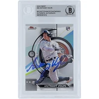 Anthony Volpe New York Yankees Autographed 2023 Topps Finest #26 Beckett Fanatics Witnessed Authenticated Rookie Card