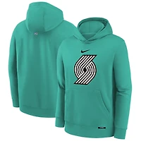 Youth Nike Green Portland Trail Blazers 2025/26 City Edition Club Fleece Pullover Hoodie