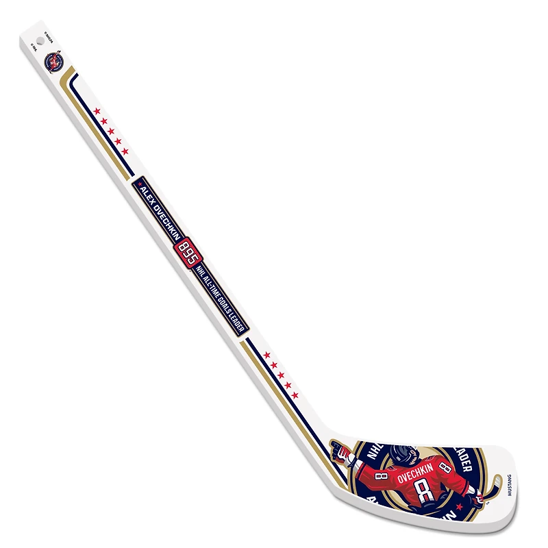 Alexander Ovechkin Washington Capitals NHL All-Time Leading Goal Scorer Mini Hockey Stick