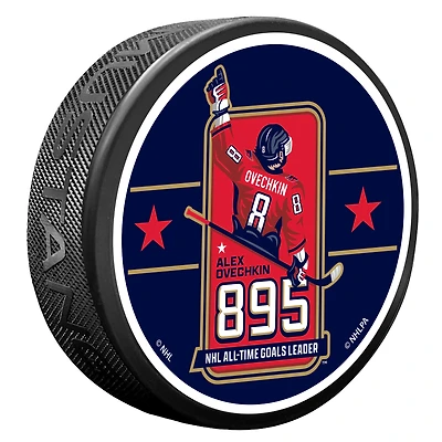 Alexander Ovechkin Washington Capitals NHL All-Time Leading Goal Scorer Hockey Puck