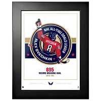 Alexander Ovechkin Washington Capitals NHL All-Time Leading Goal Scorer 12" x 16" 895 Framed Collage