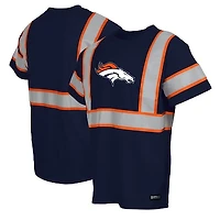 Men's Navy Denver Broncos Safety Heavyweight T-Shirt