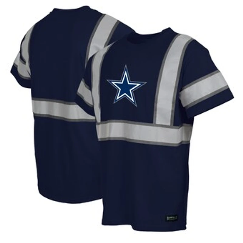Men's Navy Dallas Cowboys Safety Heavyweight T-Shirt