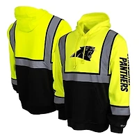 Men's Yellow Carolina Panthers High-Visibility Safety Hooded Sweatshirt