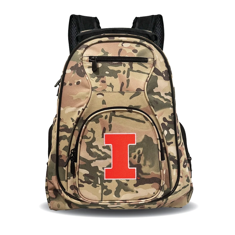 MOJO Illinois Fighting Illini 19" Camo Premium Laptop Backpack