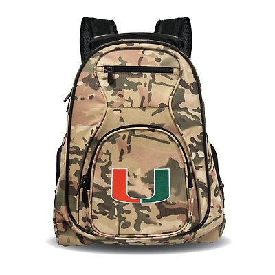 MOJO Miami Hurricanes 19" Camo Premium Laptop Backpack