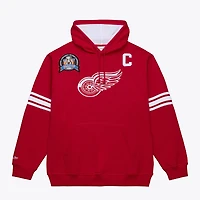 Men's Mitchell & Ness Steve Yzerman Scarlet Detroit Red Wings 1997 Name & Number Premium Pullover Hoodie