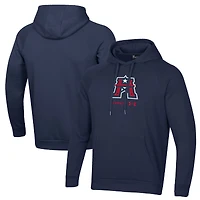 Men's Under Armour Navy Houston Roughnecks Rival Fleece Pullover Hoodie