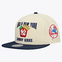 Mitchell & Ness Cream New York Yankees Subway Series Matchup Snapback Hat