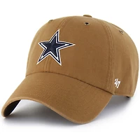 Men's Carhartt x '47  Brown Dallas Cowboys Clean Up Adjustable Hat