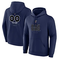 Men's  Navy Maine Black Bears Personalized Name & Number Midfielder Pullover Hoodie