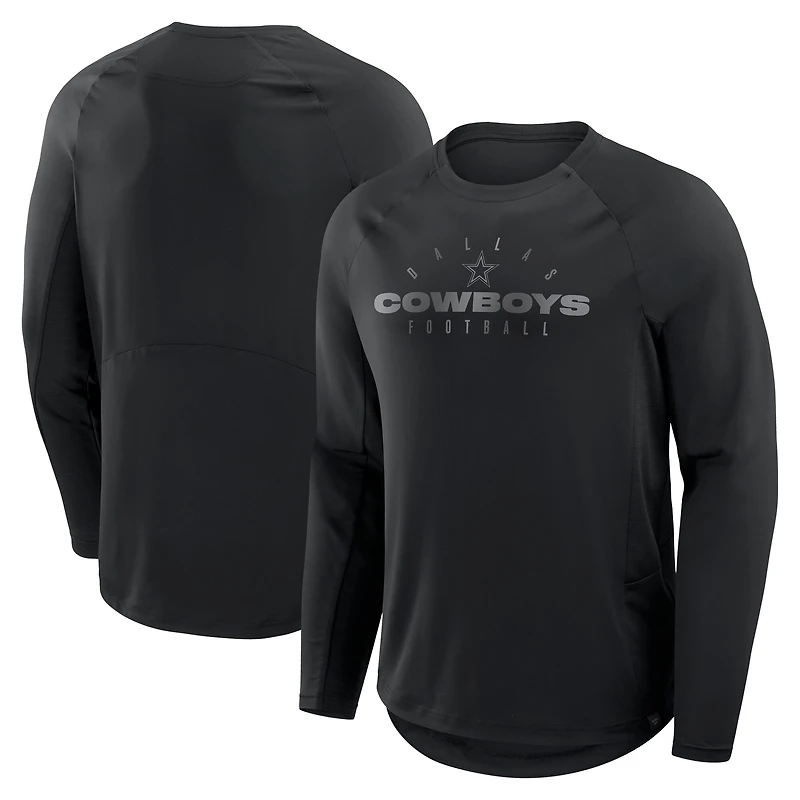 Men's Fanatics Black Dallas Cowboys Big & Tall Coverage Scheme Long Sleeve T-Shirt