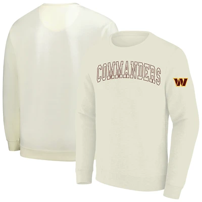 Men's Profile Cream Washington Commanders Big & Tall Fleece Sweatshirt