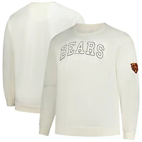 Men's Profile Cream Chicago Bears Big & Tall Fleece Sweatshirt