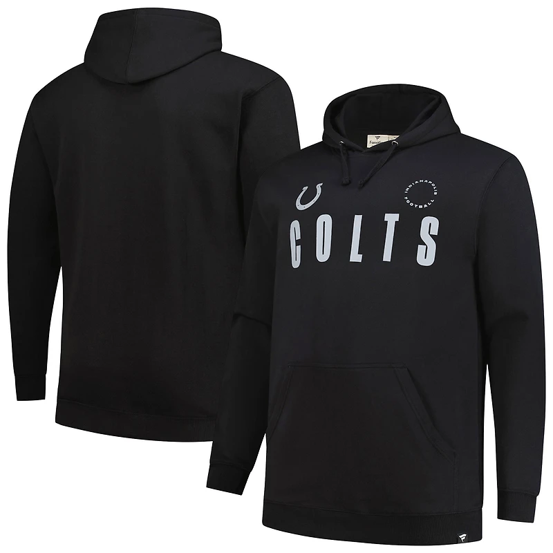 Men's Fanatics Black Indianapolis Colts Big & Tall Chip Shot Hoodie