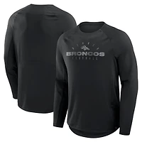 Men's Fanatics Black Denver Broncos Big & Tall Coverage Scheme Long Sleeve T-Shirt