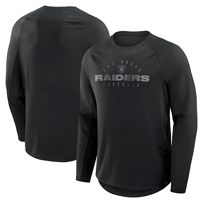 Men's Fanatics Black Las Vegas Raiders Big & Tall Coverage Scheme Long Sleeve T-Shirt