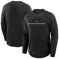 Men's Fanatics Black Seattle Seahawks Big & Tall Coverage Scheme Long Sleeve T-Shirt