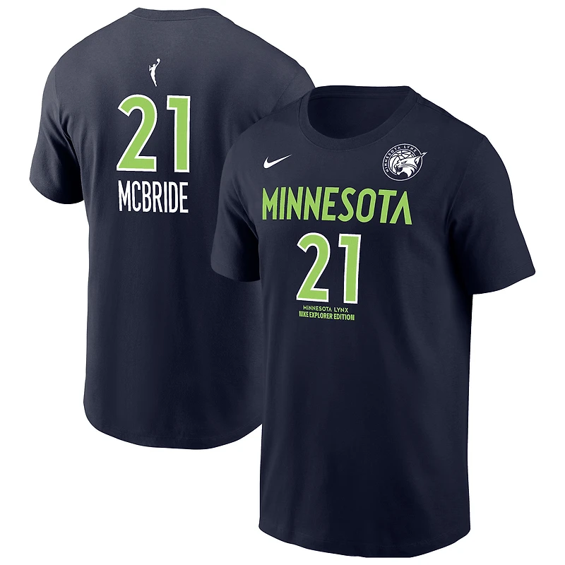 Men's Nike Kayla McBride Navy Minnesota Lynx Explorer Edition Name & Number T-Shirt