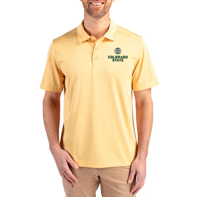 Men's Cutter & Buck Colorado State Rams Prospect Eco Textured Stretch Recycled Polo