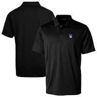 Men's Cutter & Buck Black Northwestern Wildcats Prospect Eco Textured Stretch Recycled Polo