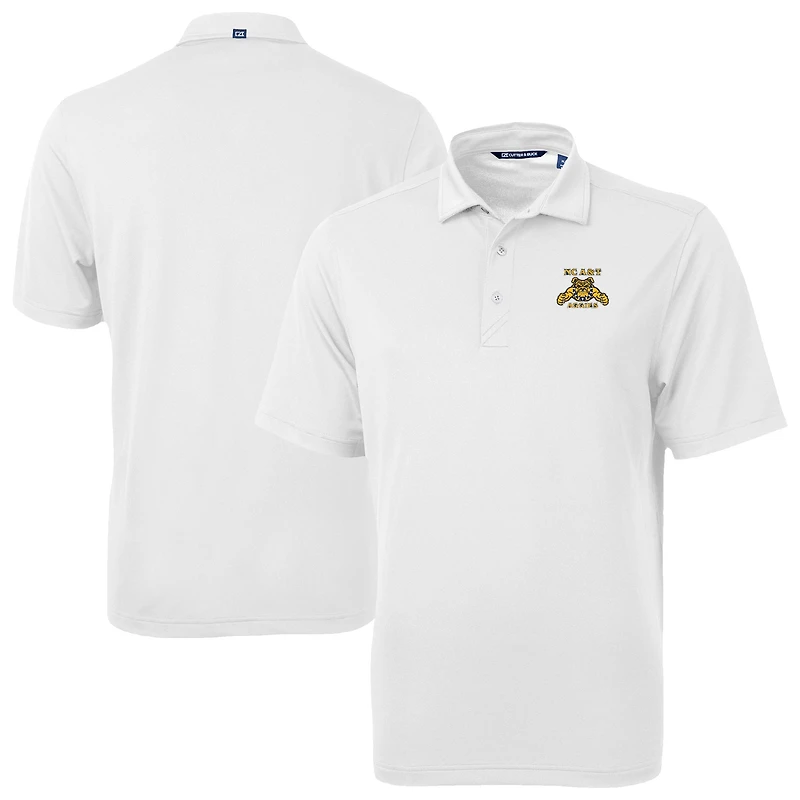 Men's Cutter & Buck White North Carolina A&T Aggies Virtue Eco Pique Recycled Polo