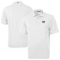 Men's Cutter & Buck White MTSU Blue Raiders Virtue Eco Pique Recycled Polo