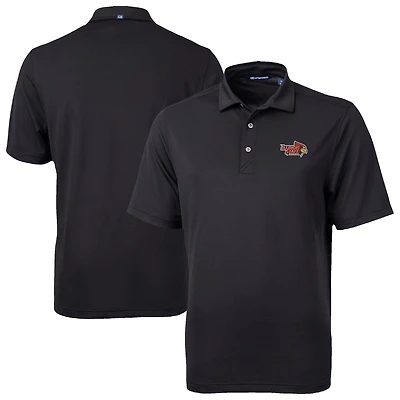 Men's Cutter & Buck Black Illinois State Redbirds Virtue Eco Pique Recycled Polo