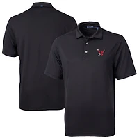 Men's Cutter & Buck Black Eastern Washington Eagles Virtue Eco Pique Recycled Polo