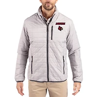 Men's Cutter & Buck Louisville Cardinals Rainier Eco Insulated PrimaLoft Full-Zip Puffer Jacket
