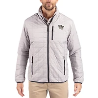 Men's Cutter & Buck Wake Forest Demon Deacons Rainier Eco Insulated PrimaLoft Full-Zip Puffer Jacket