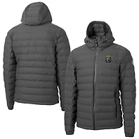 Men's Cutter & Buck  Gray FIU Panthers Mission Ridge Eco Insulated Repreve Hooded Full-Zip Puffer Jacket
