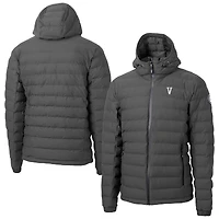 Men's Cutter & Buck  Gray Villanova Wildcats Mission Ridge Eco Insulated Repreve Hooded Full-Zip Puffer Jacket