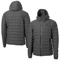 Men's Cutter & Buck Gray New Hampshire Wildcats Mission Ridge Eco Insulated Repreve Hooded Full-Zip Puffer Jacket