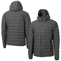 Men's Cutter & Buck  Gray UTSA Roadrunners Mission Ridge Eco Insulated Repreve Hooded Full-Zip Puffer Jacket