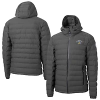 Men's Cutter & Buck  Gray San Jose State Spartans Mission Ridge Eco Insulated Repreve Hooded Full-Zip Puffer Jacket