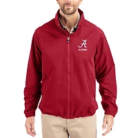 Men's Cutter & Buck Crimson Alabama Crimson Tide Charter Eco Recycled Full-Zip Jacket